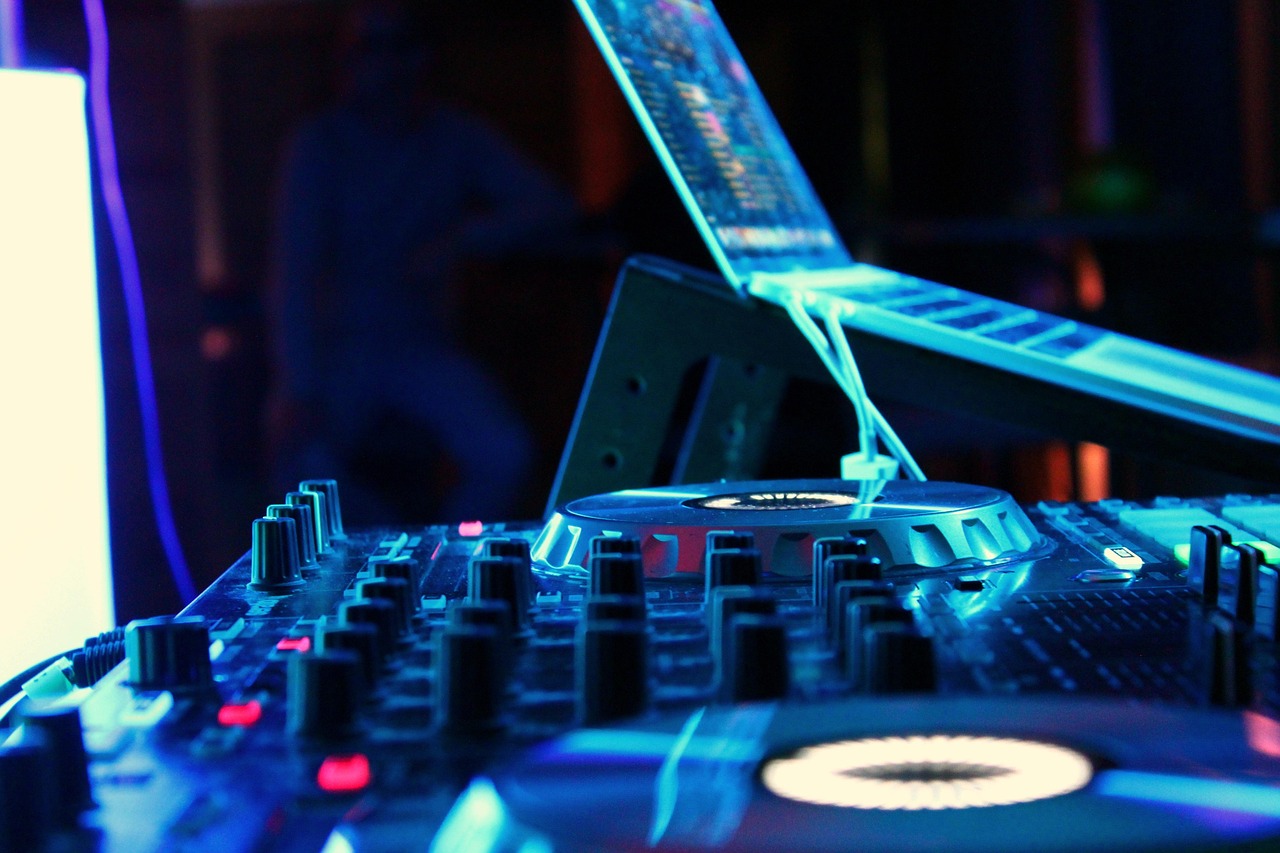 LED DJ booth Las Vegas nightclub event
