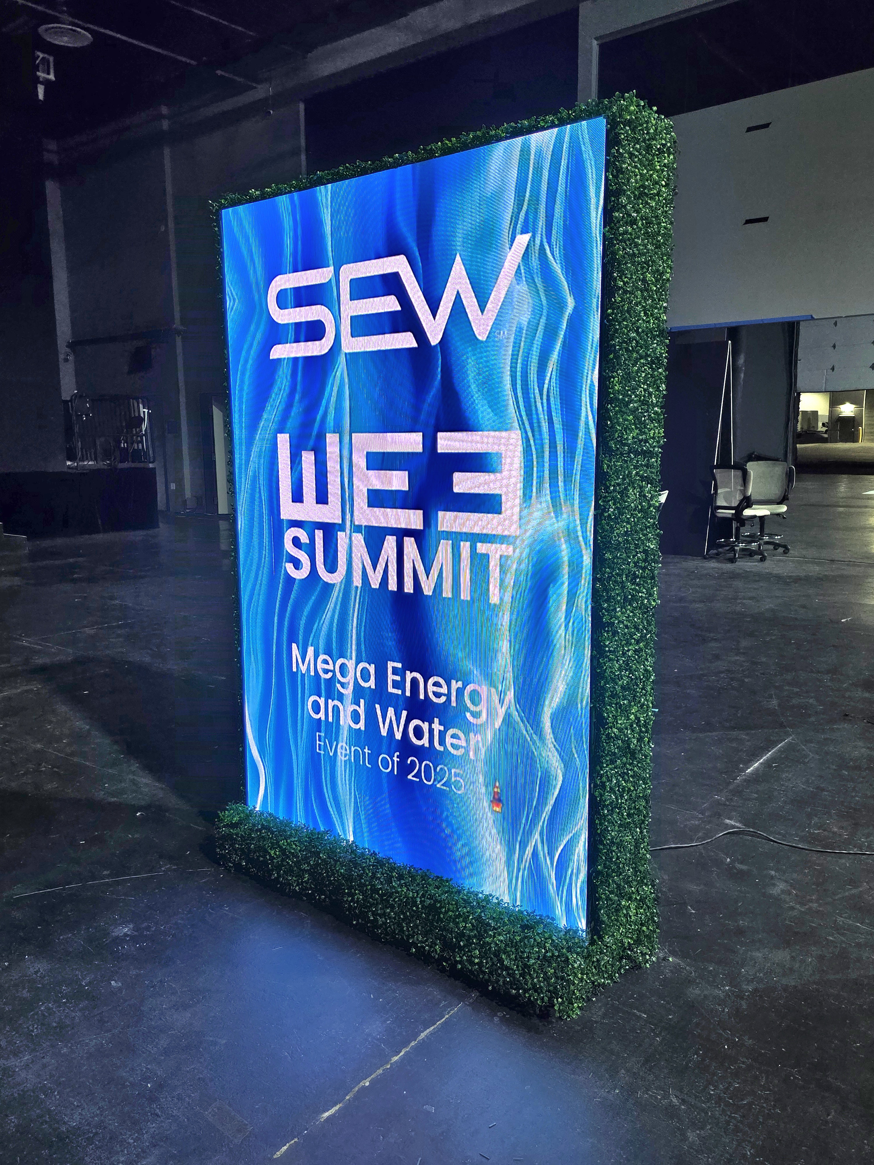 LED Video Hedge Wall rental Las Vegas event