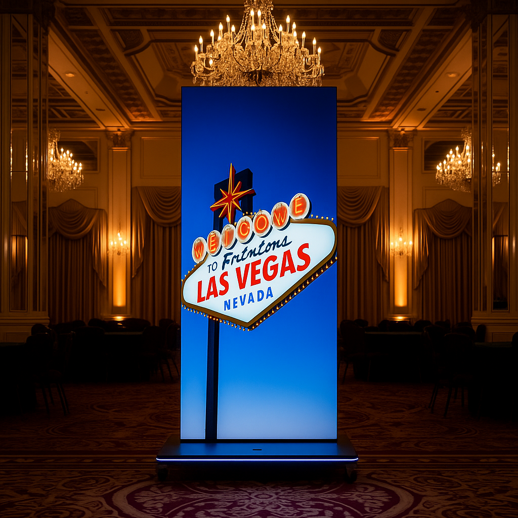 LED video poster Las Vegas sign