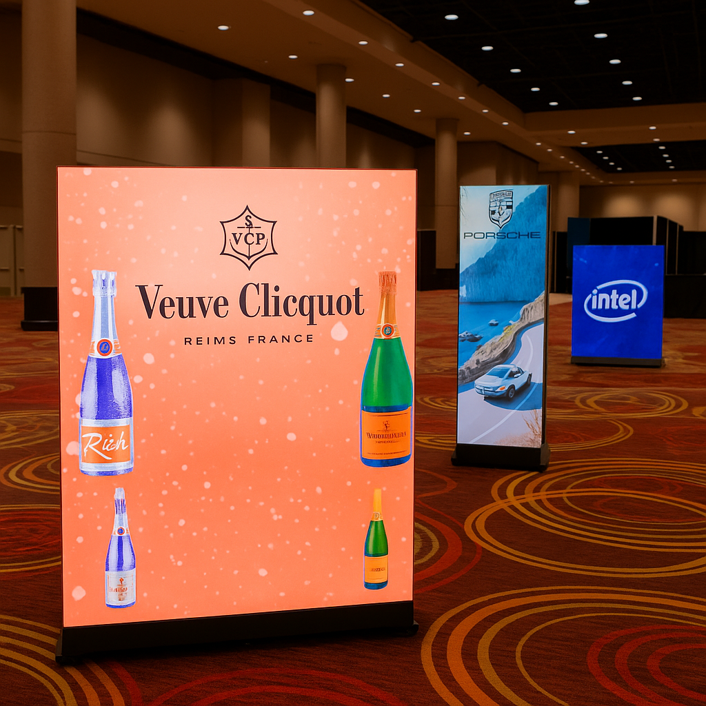 Custom branded LED video poster