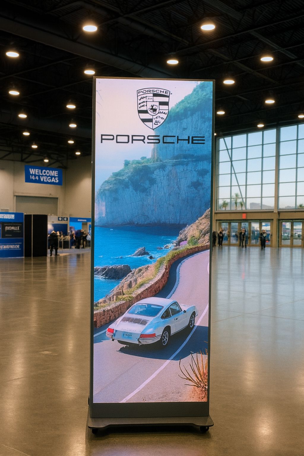 Mobile LED Video Poster Porsche Trade Show Las Vegas