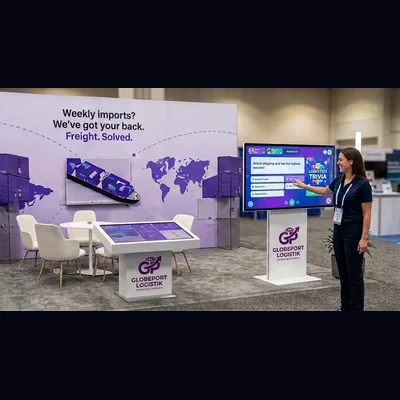 Interactive Trade Show Booth Rental Las Vegas — Touchscreen Game & Lead Capture