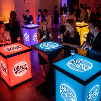 LED TallBoy Cocktail Table Rental Las Vegas