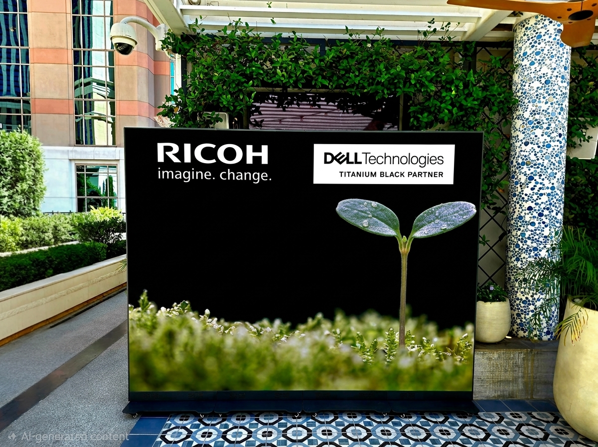 LED Video Poster Step and Repeat Display - Ricoh Dell Technologies Event